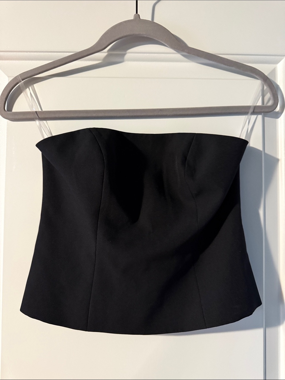 Black Strapless Mini Dress - Women Tops